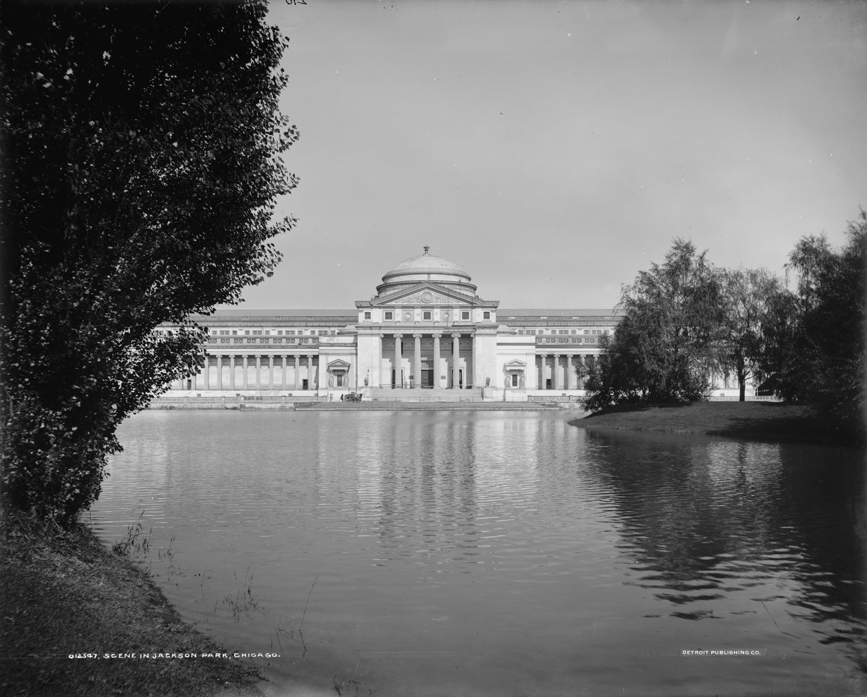 Scen i Jackson Park, Chicago, Illinois, 1890-1901 av Detroit Publishing Co.