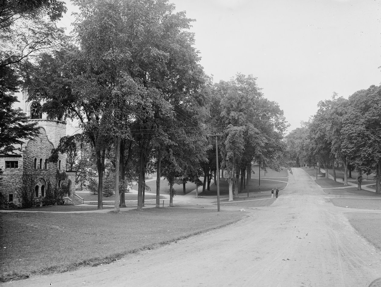 Campus, Williams College, Williamstown, Massachusetts, omkring 1904 av Detroit Publishing Co.