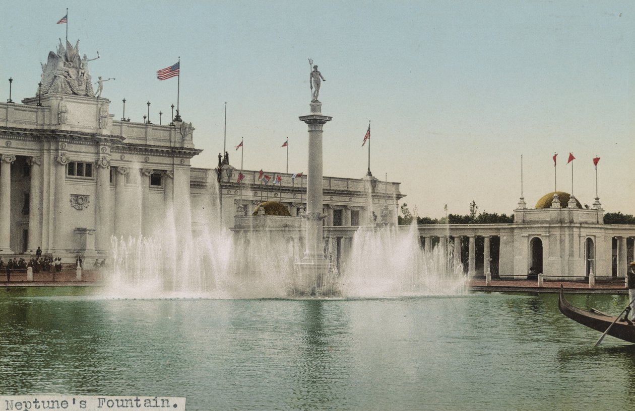 Neptunus fontän, Trans-Mississippi Exposition, 1898 av Detroit Photographic Co.