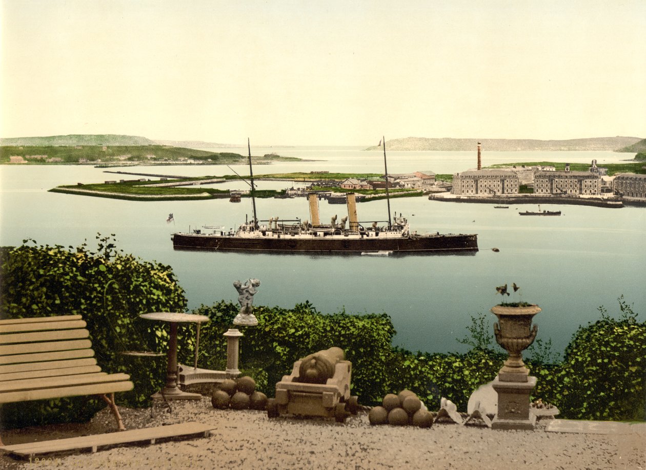 Queenstown hamn. County Cork, c.1890 av Detroit Photographic Co.