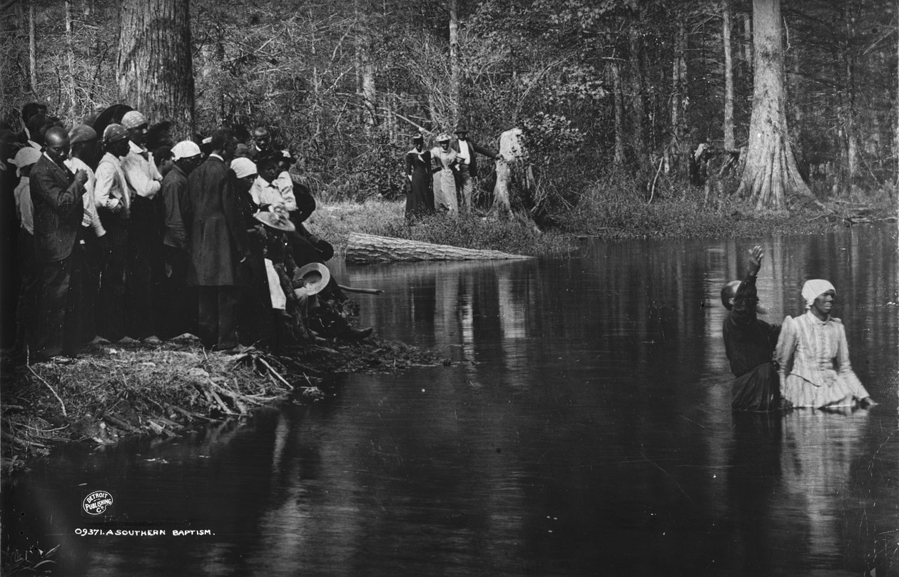 Ett sydländskt dop, Aiken av Detroit Publishing Co.
