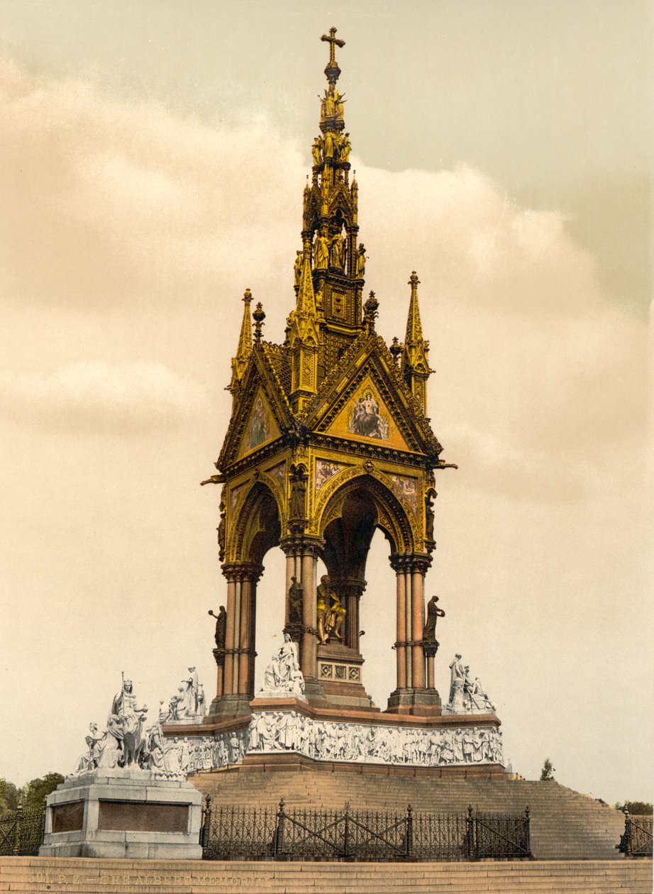 Albert Memorial, London, ca 1890-1900 av Detroit Publishing Co.