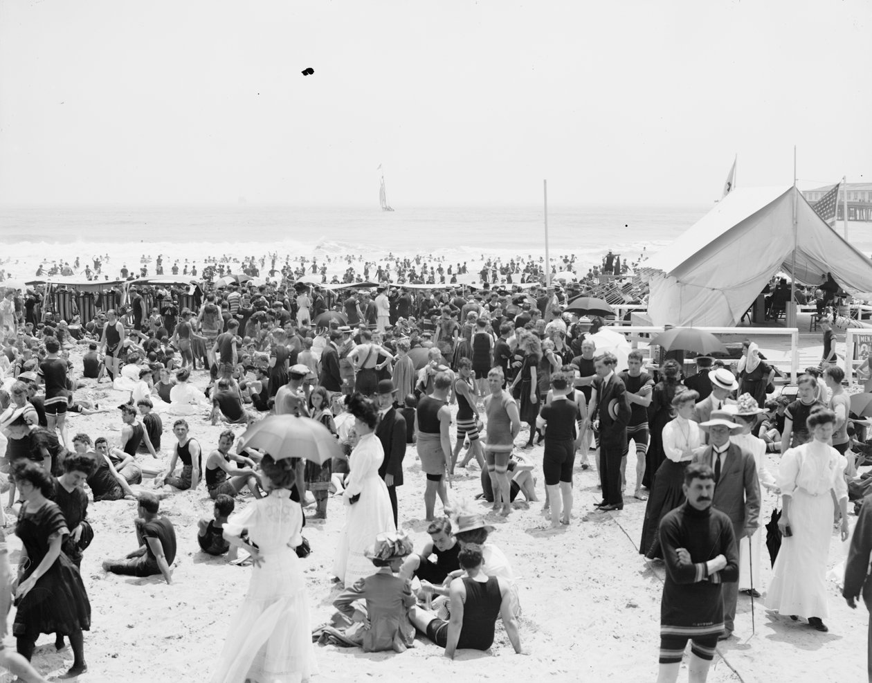 Atlantic City, badtimmen av Detroit Publishing Co.