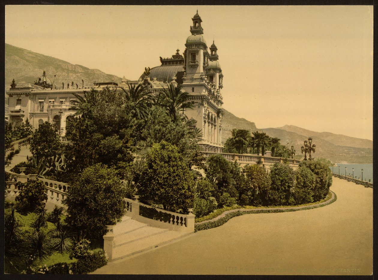 Kasinoingång, Monte Carlo, Riviera, Monaco av Detroit Publishing Co.