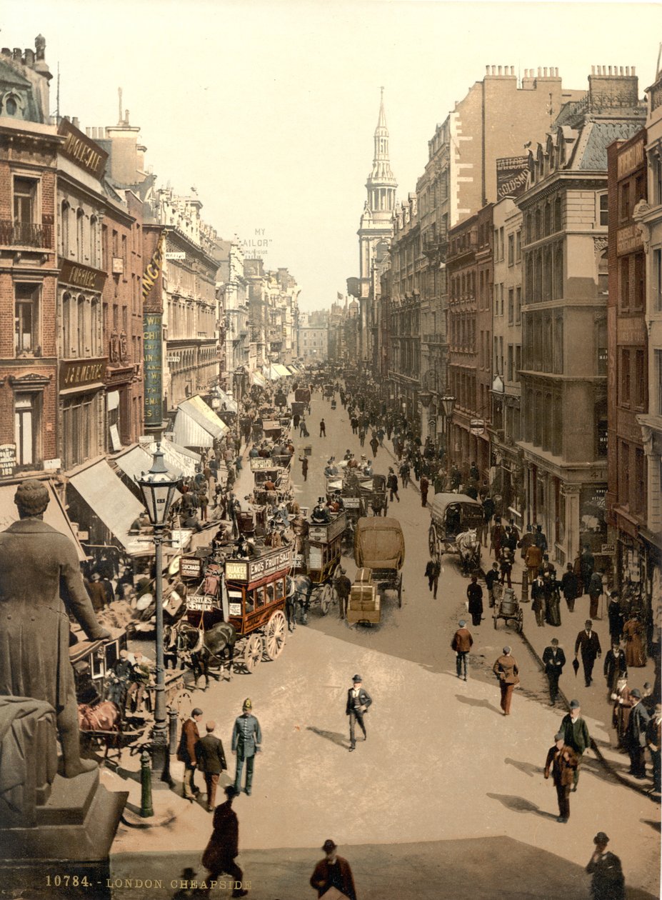 Cheapside, London, ca 1890-1900 av Detroit Publishing Co.