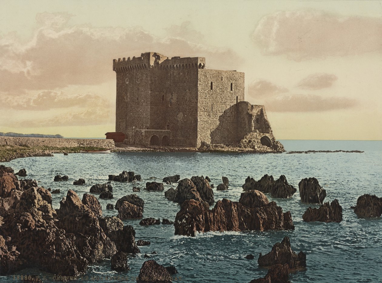 Klostret St. Honorat i Cannes, ca 1900 av Detroit Publishing Co.