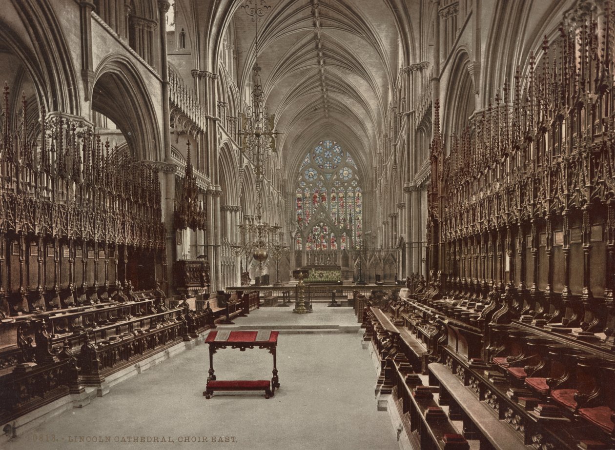 Lincoln Cathedral choir, ca 1900 av Detroit Publishing Co.