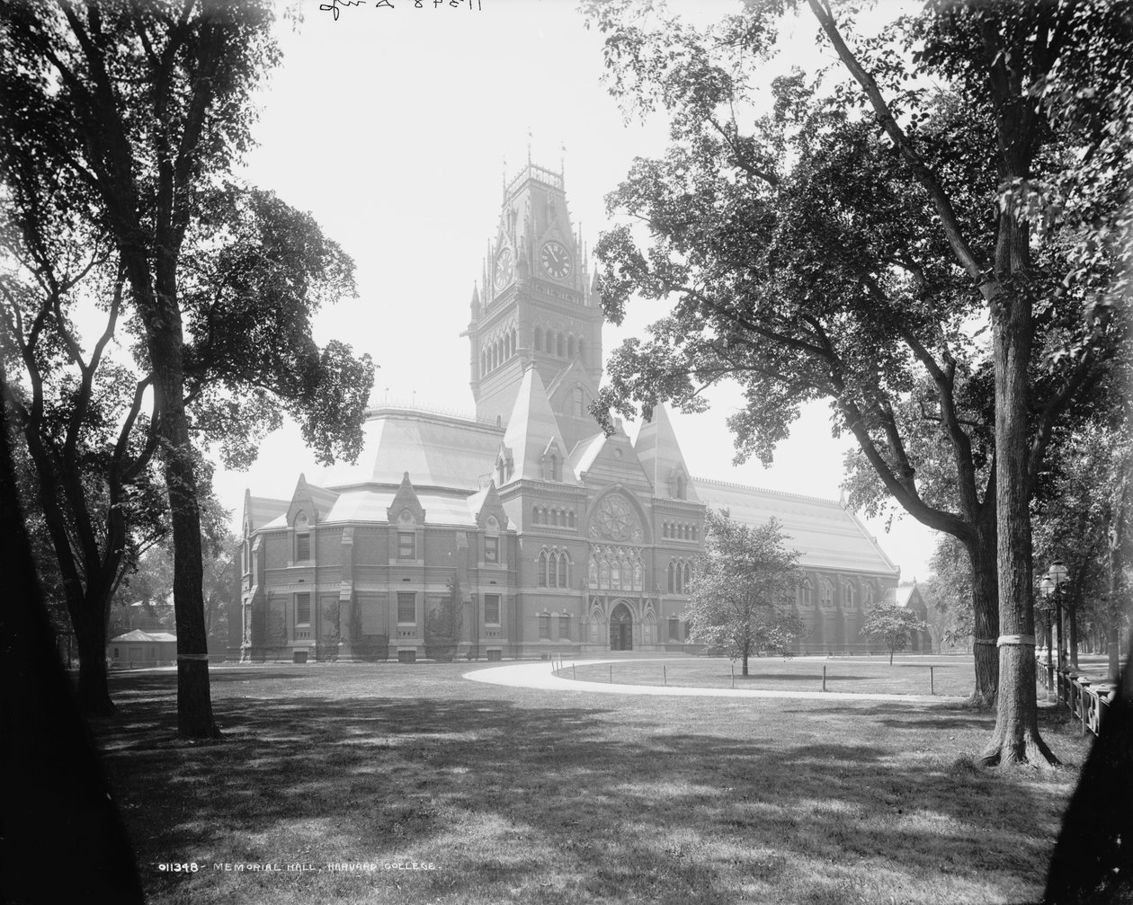 Memorial Hall, Harvard College, ca 1899 av Detroit Publishing Co.