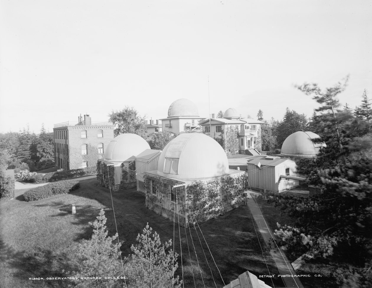 Observatory, Harvard College, ca 1900 (s/v foto) av Detroit Publishing Co.