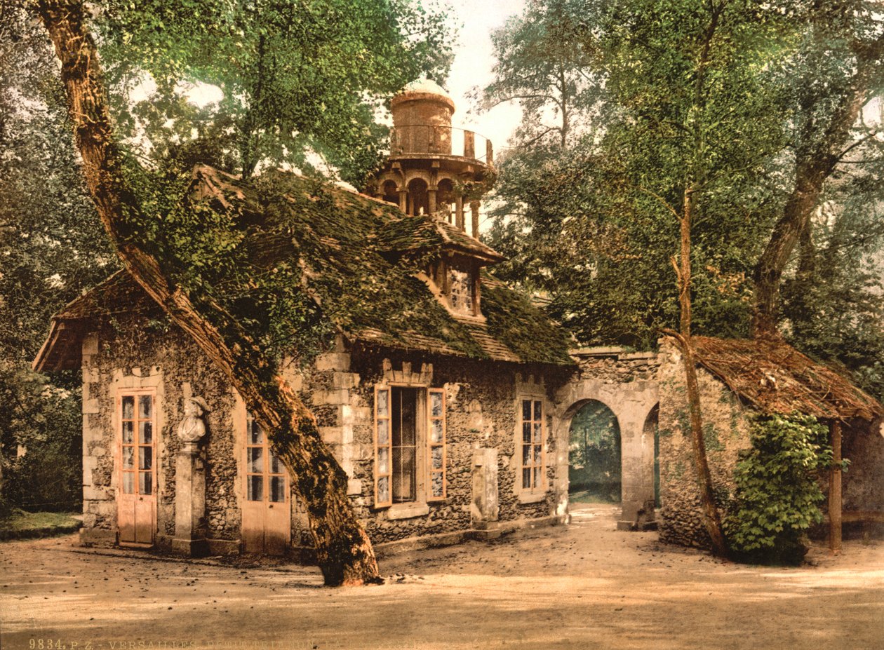 Petit Trianon, mejeriet, Versailles, ca 1890-1900 av Detroit Publishing Co.