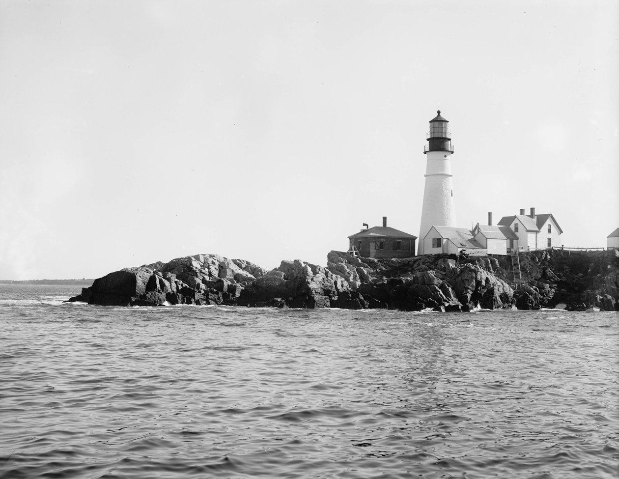 Portland Head Light, Portland, Maine, ca 1900-10 av Detroit Publishing Co.