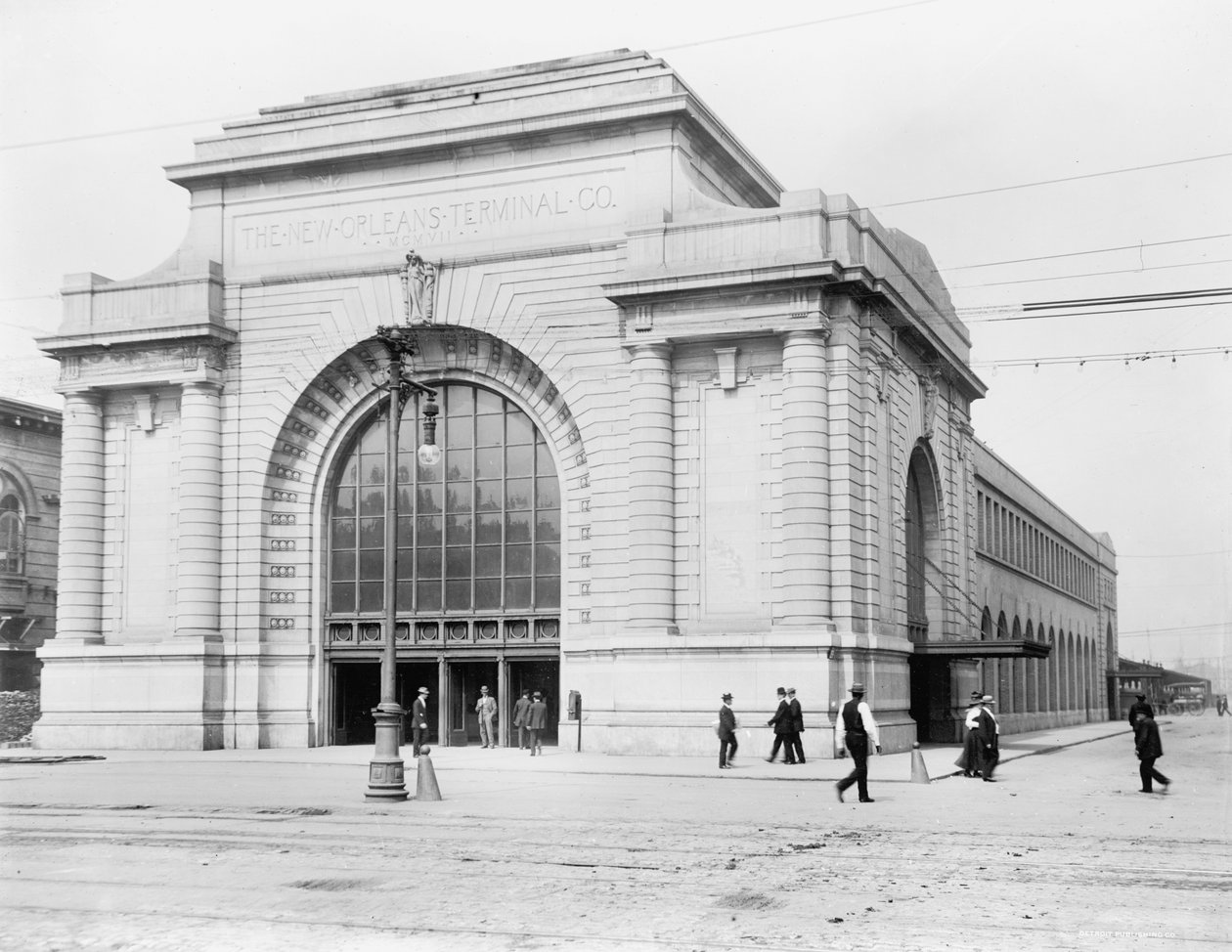 Terminalstation, New Orleans av Detroit Publishing Co.
