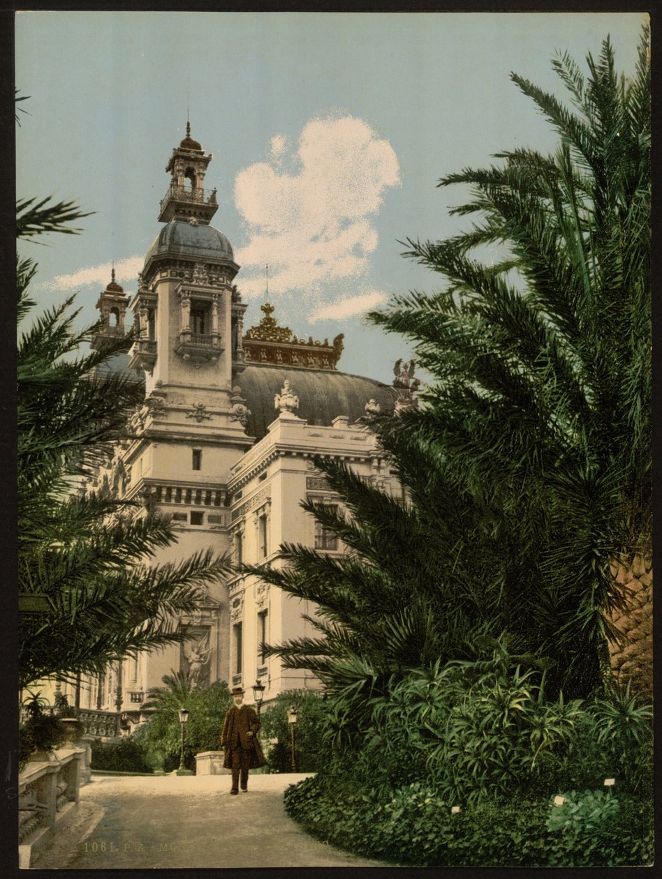 Teatern, Monte Carlo, Rivieran, Monaco av Detroit Publishing Co.
