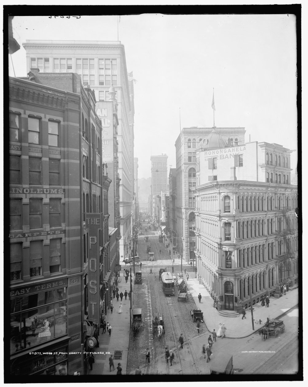 Wood St. från Liberty Avenue, Pittsburgh, Pa. av Detroit Publishing Co.