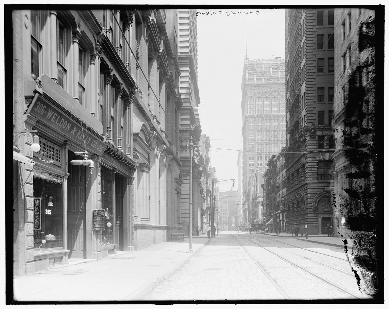 Wood Street, österut, Pittsburgh, Pa. av Detroit Publishing Co.