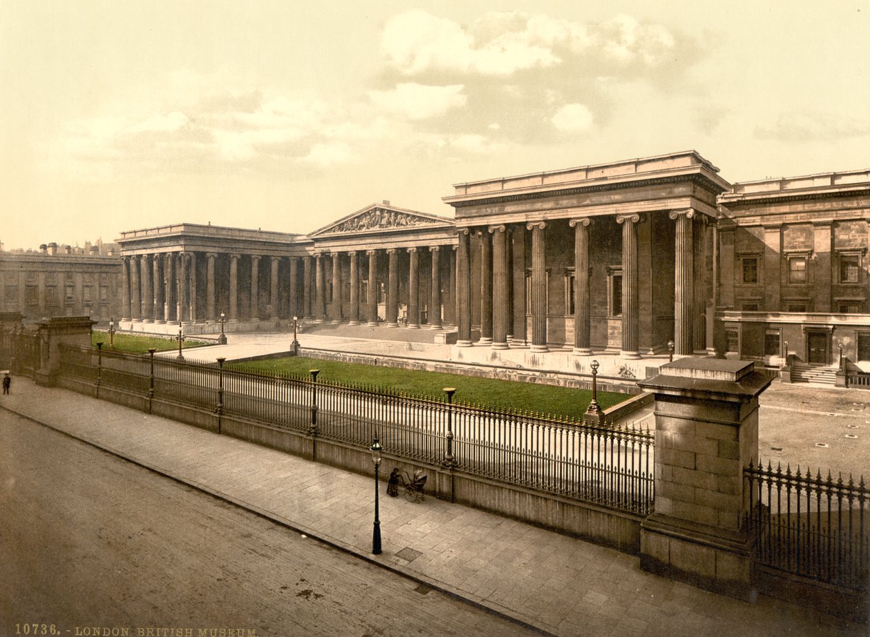 British Museum, London, ca 1890-1900 (fotokrom) av Detroit Publishing Co.