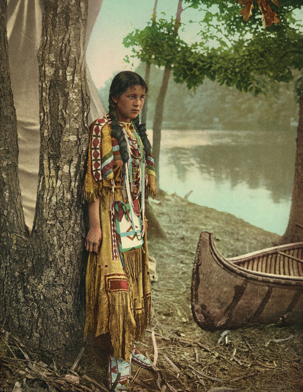 Minnehaha, ca 1904 (fotokrom) av Detroit Publishing Co.
