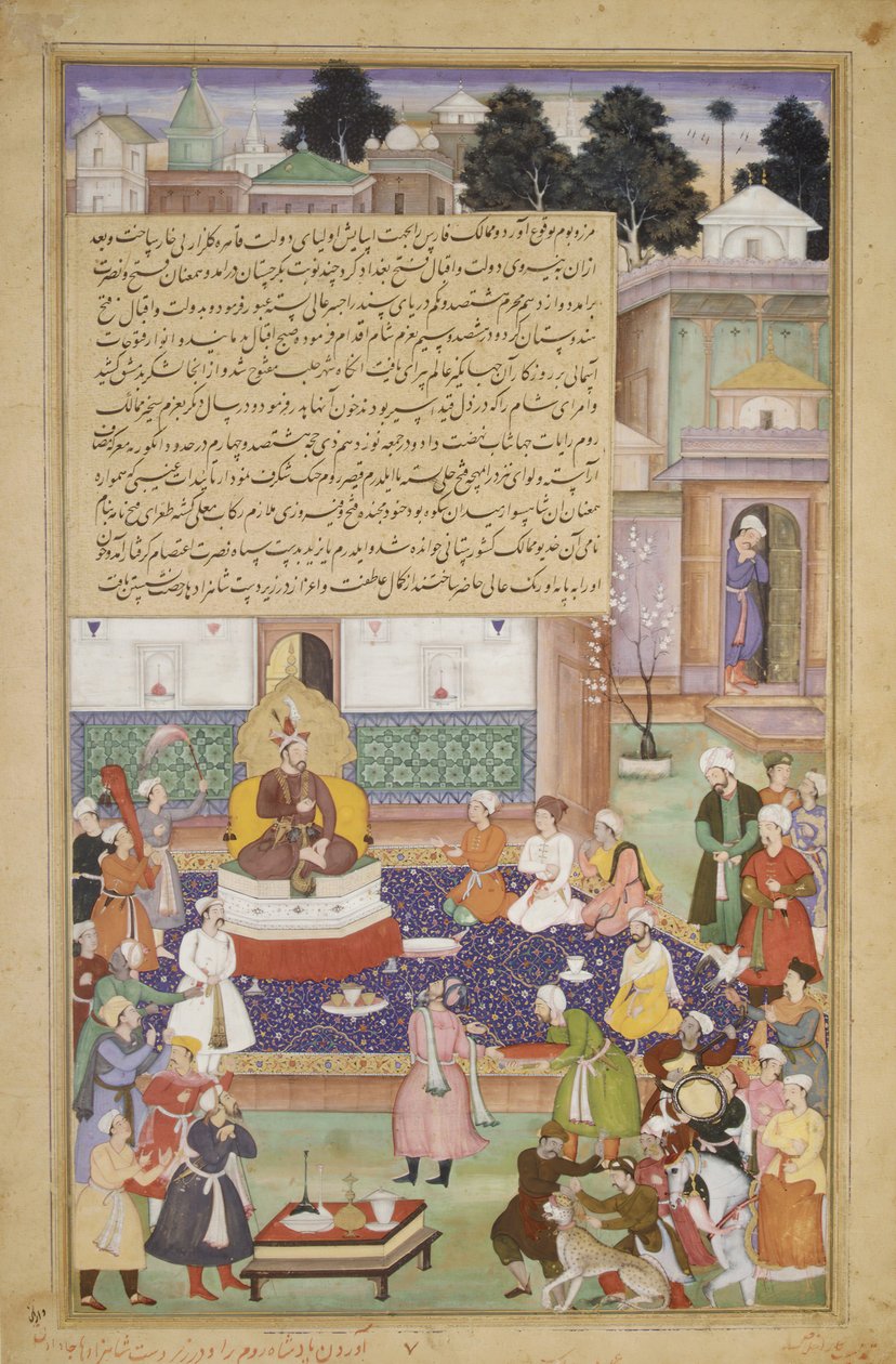 Sultan Bayazid före Timur, Folio från en Akbarnama History of Akbar, ca. 1600. av Dharm Das