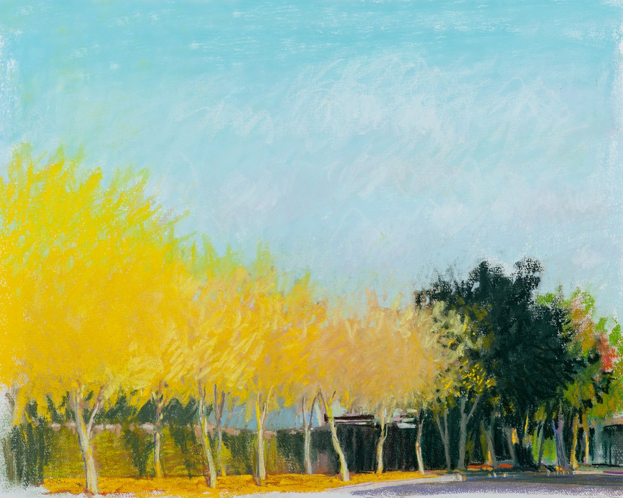 Sunny Side, 2015 (pastell på papper) av Diana Jahns