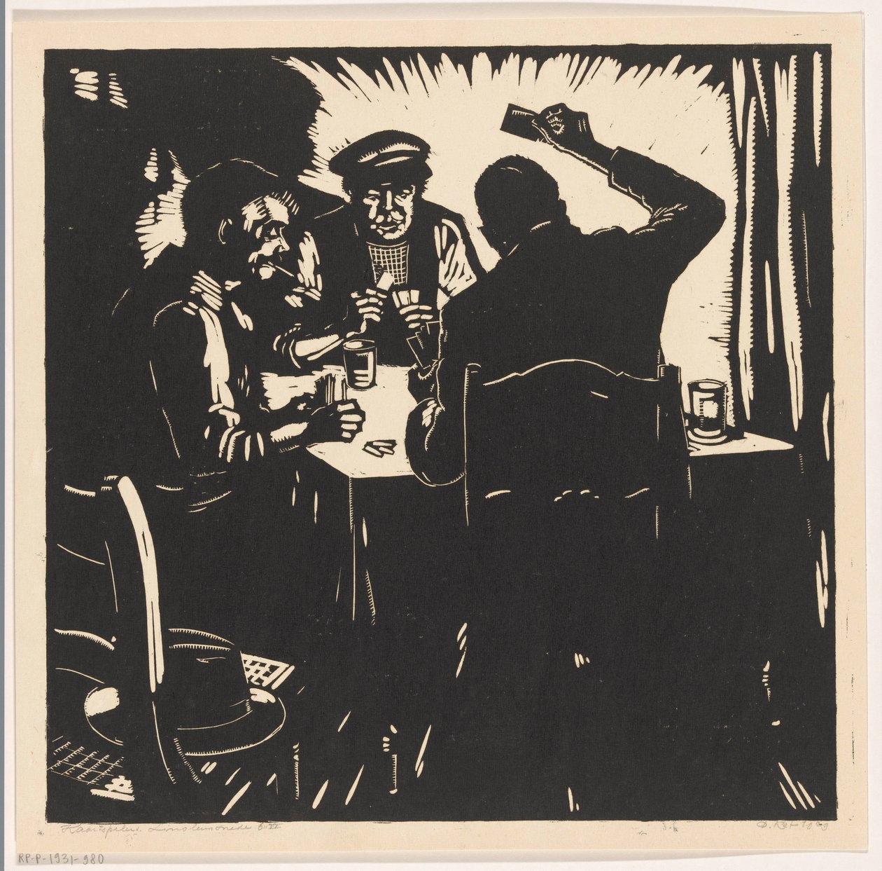 kortspelare av Dick Ket (signed by artist)