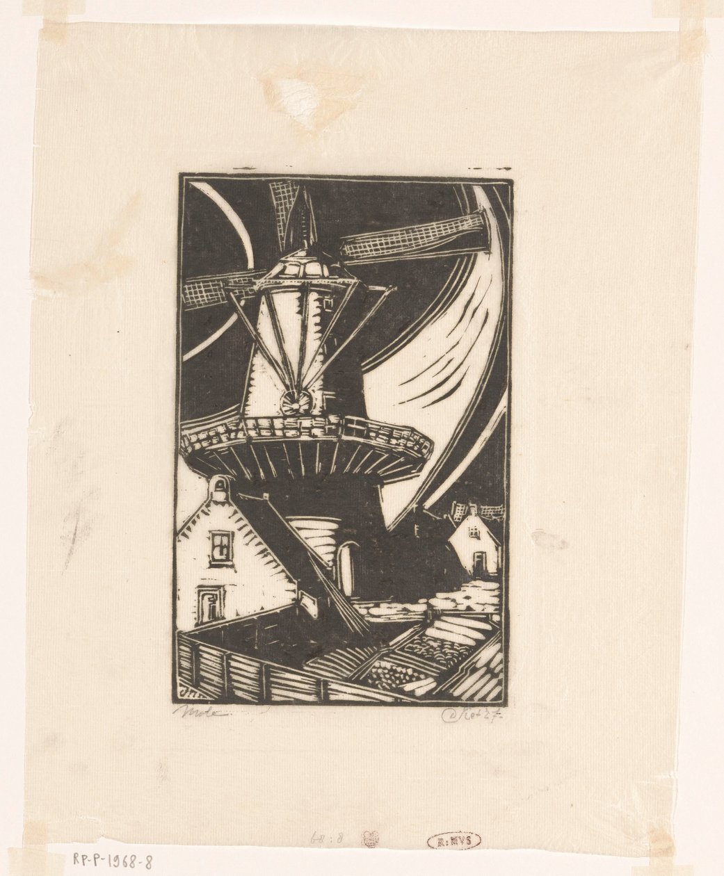Molen (originaltitel på objekt) av Dick Ket (signed by artist)