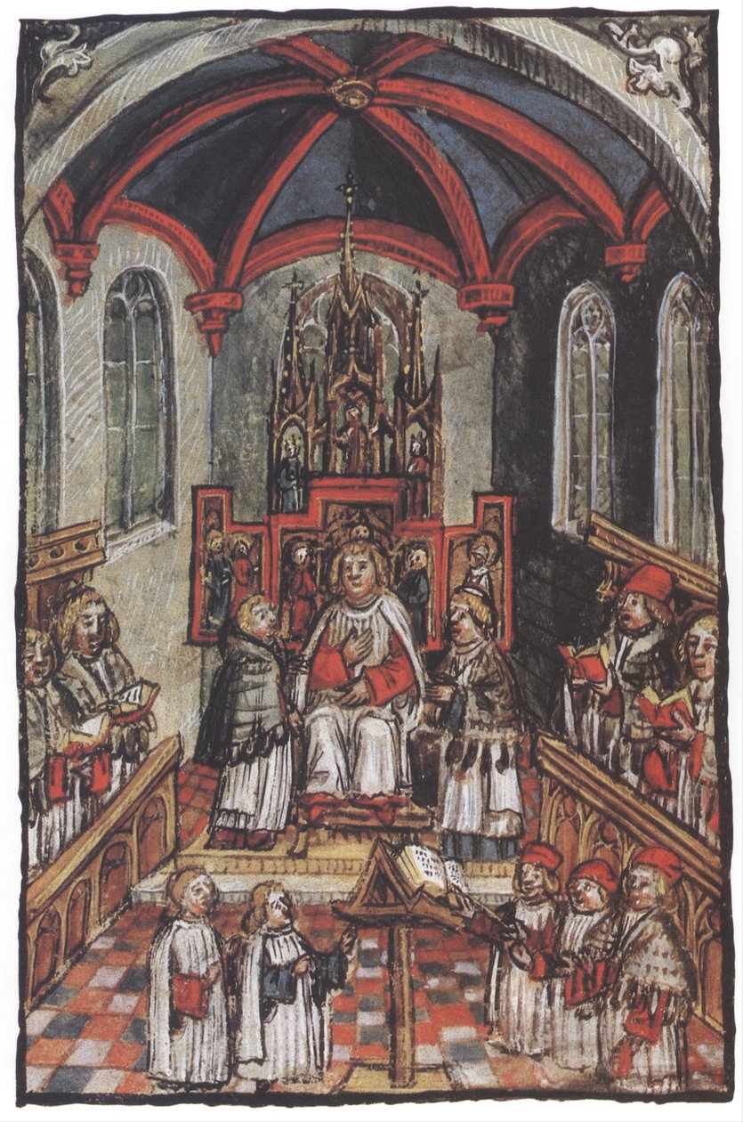 Konstanzer Bistumsstreit von 1474 av Diebold Schilling the Younger