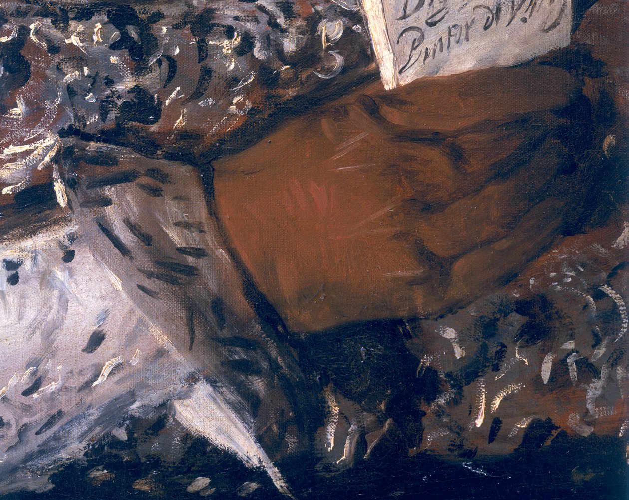 Porträtt av Filip IV (1605-65) av Spanien i brunt och silver (detalj av 30755) c.1631-32 av Diego Velázquez