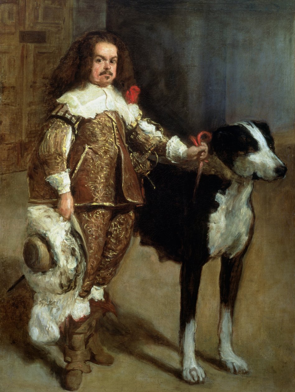 En Buffoon kallade ibland och felaktigt Antonio The Englishman av Diego Velázquez