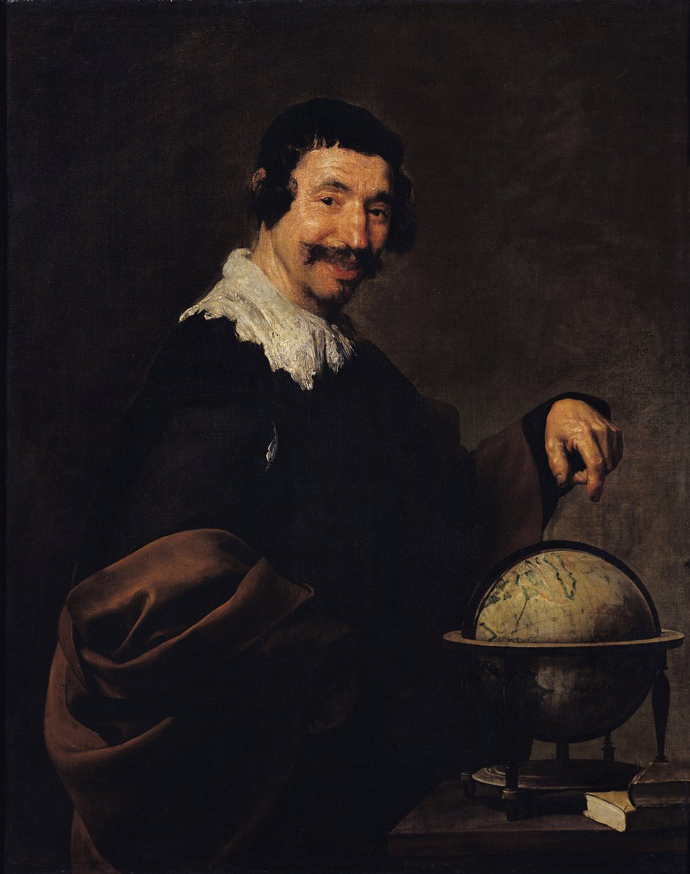 Demokrit, eller mannen med en jordglob av Diego Velázquez