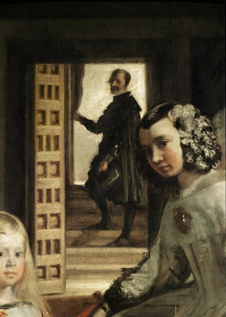 Detalj av bakgrunden till Las Meninas, eller Filip IV:s familj, ca 1656 (detalj av 405) av Diego Velázquez