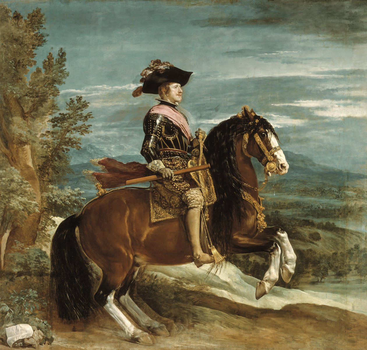 Ryttarporträtt av Filip IV (1605-65) c.1636 av Diego Velázquez