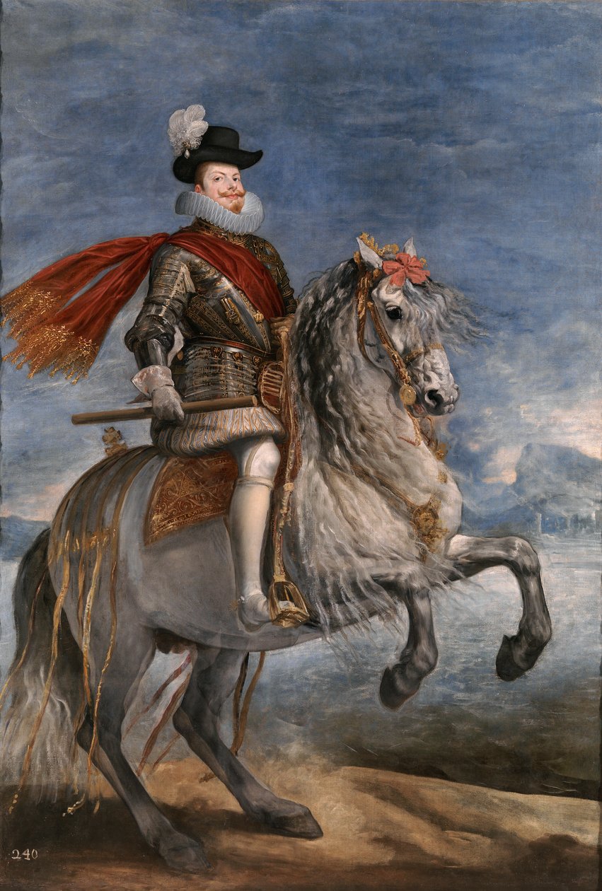 Felipe III a caballo av Diego Velázquez