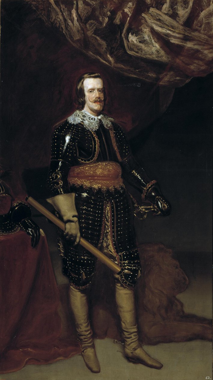 Felipe IV con un león  av Diego Velázquez