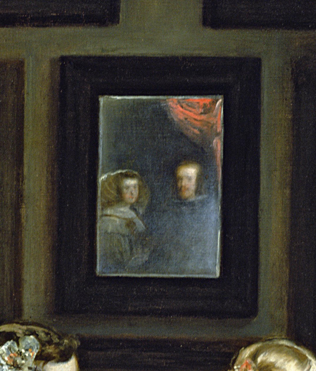 Las Meninas eller The Family of Philip IV, c.1656 (detalj av 405) av Diego Velázquez