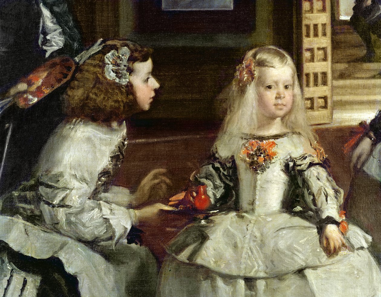 Las Meninas eller Filip IV:s familj, ca 1656 (detalj) av Diego Velázquez