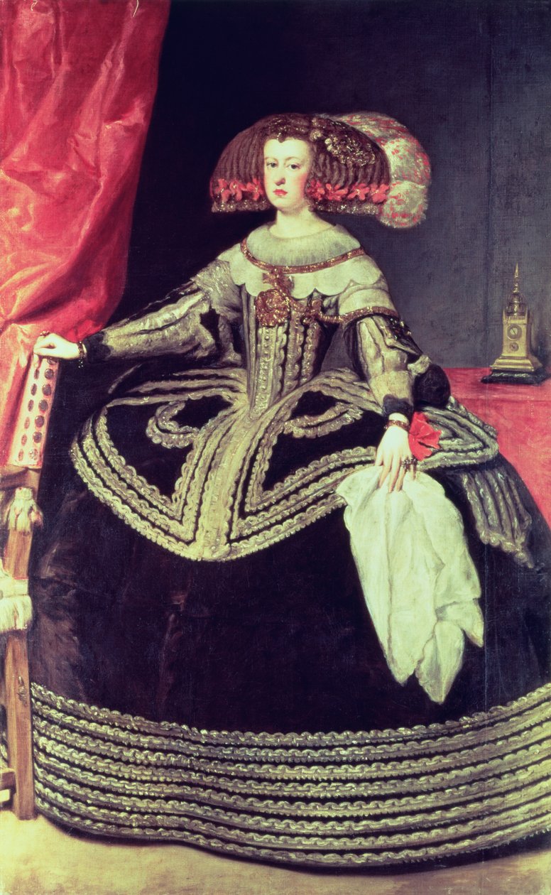 Drottning Mariana av Österrike (1635-96) c.1653 av Diego Velázquez