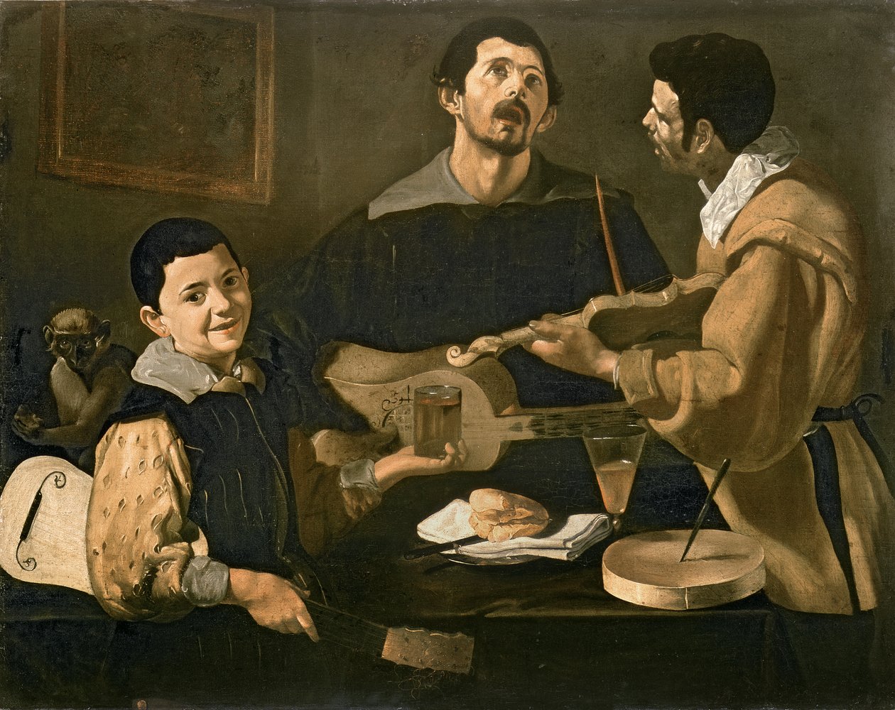 Tre musiker, 1618 av Diego Velázquez