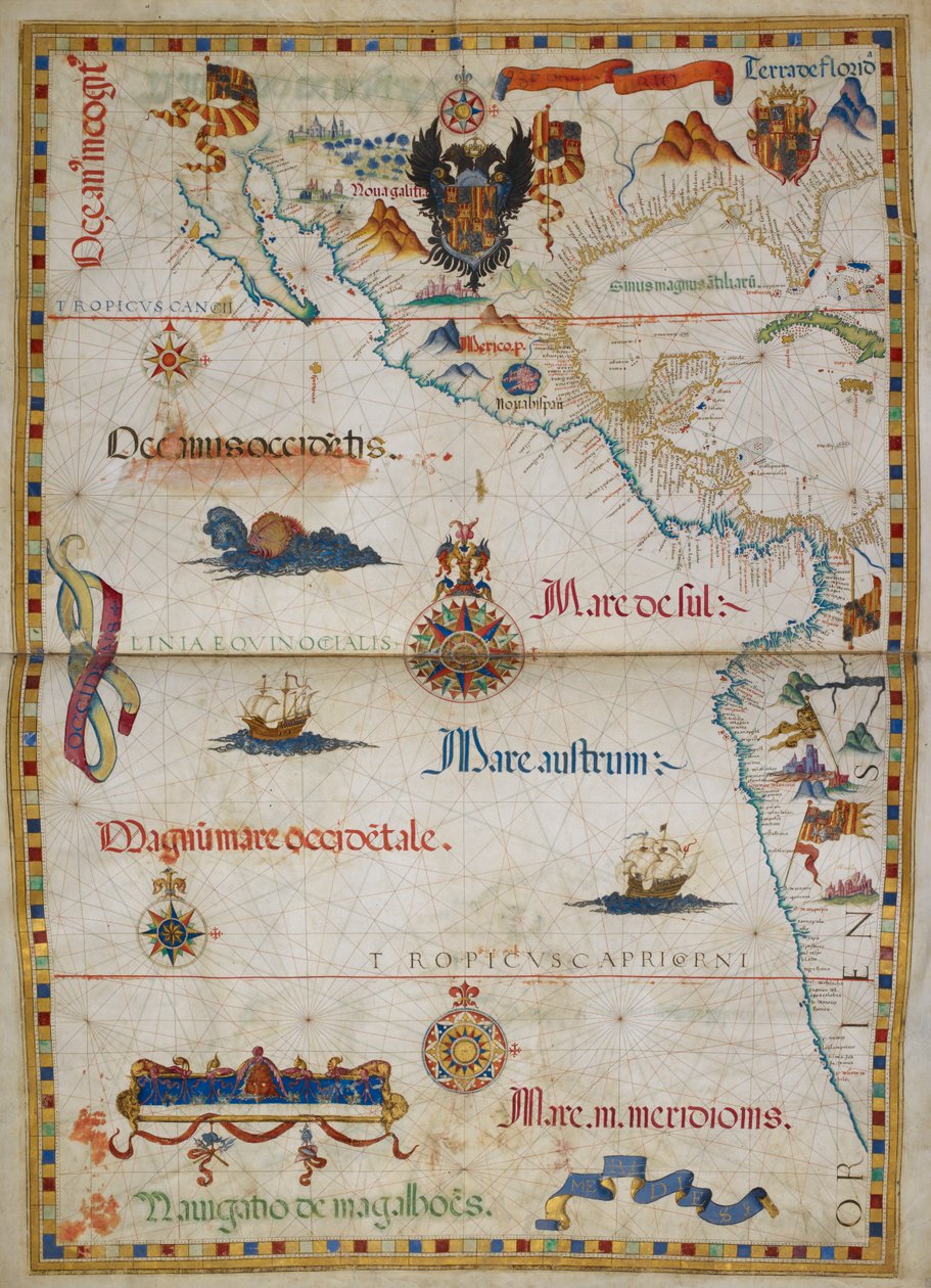 Illustration från "Queen Mary Atlas" av Diego Homem