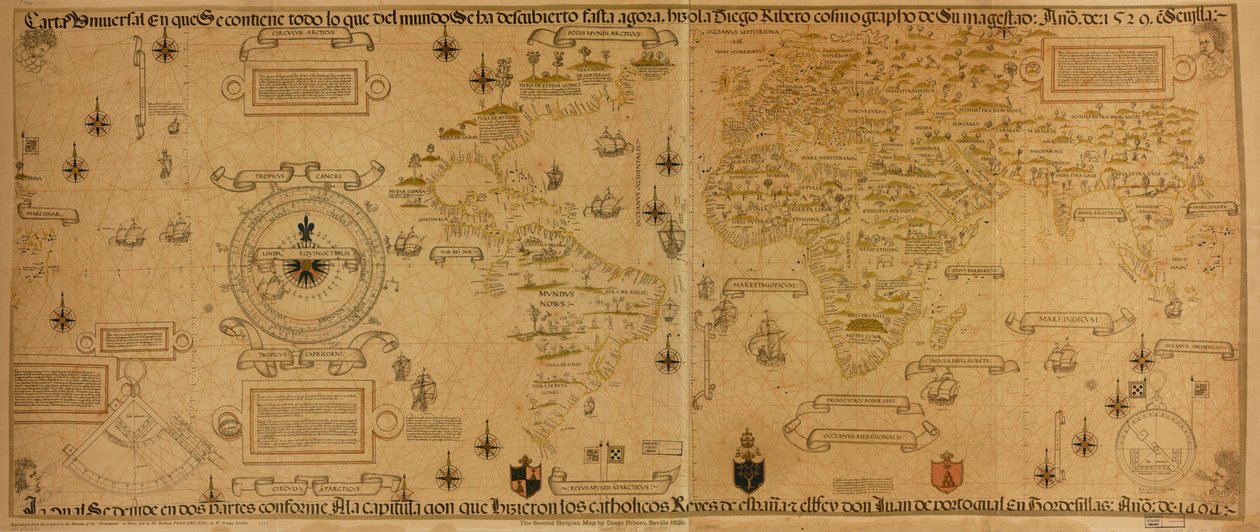 Universellt diagram som innehåller allt i världen som har upptäckts fram till nu av Diego Ribero