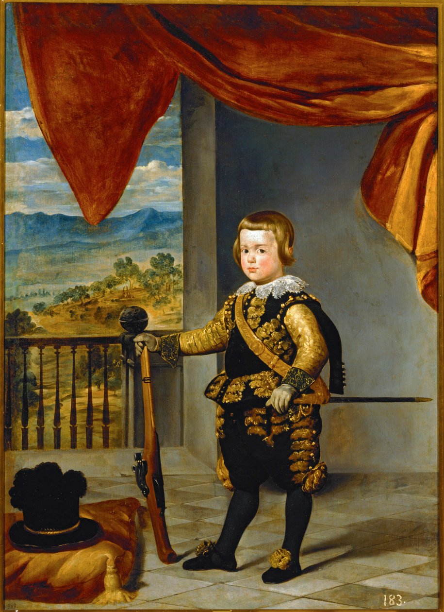 Spädbarnet Baltasar Carlos ... (målning på duk) av Diego Rodriguez de Silva y Velazquez
