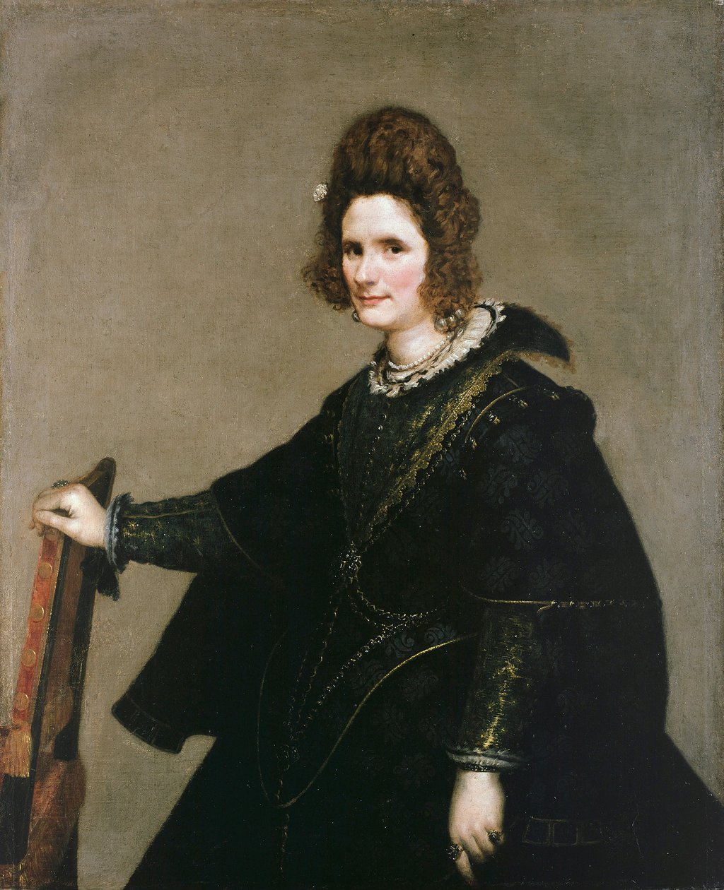 ""Porträtt av en kvinna"" Målning av Diego Velasquez (1599 - 1660) Ec. Esp. 1630 ca Berlin Staatliche Museen av Diego Velázquez