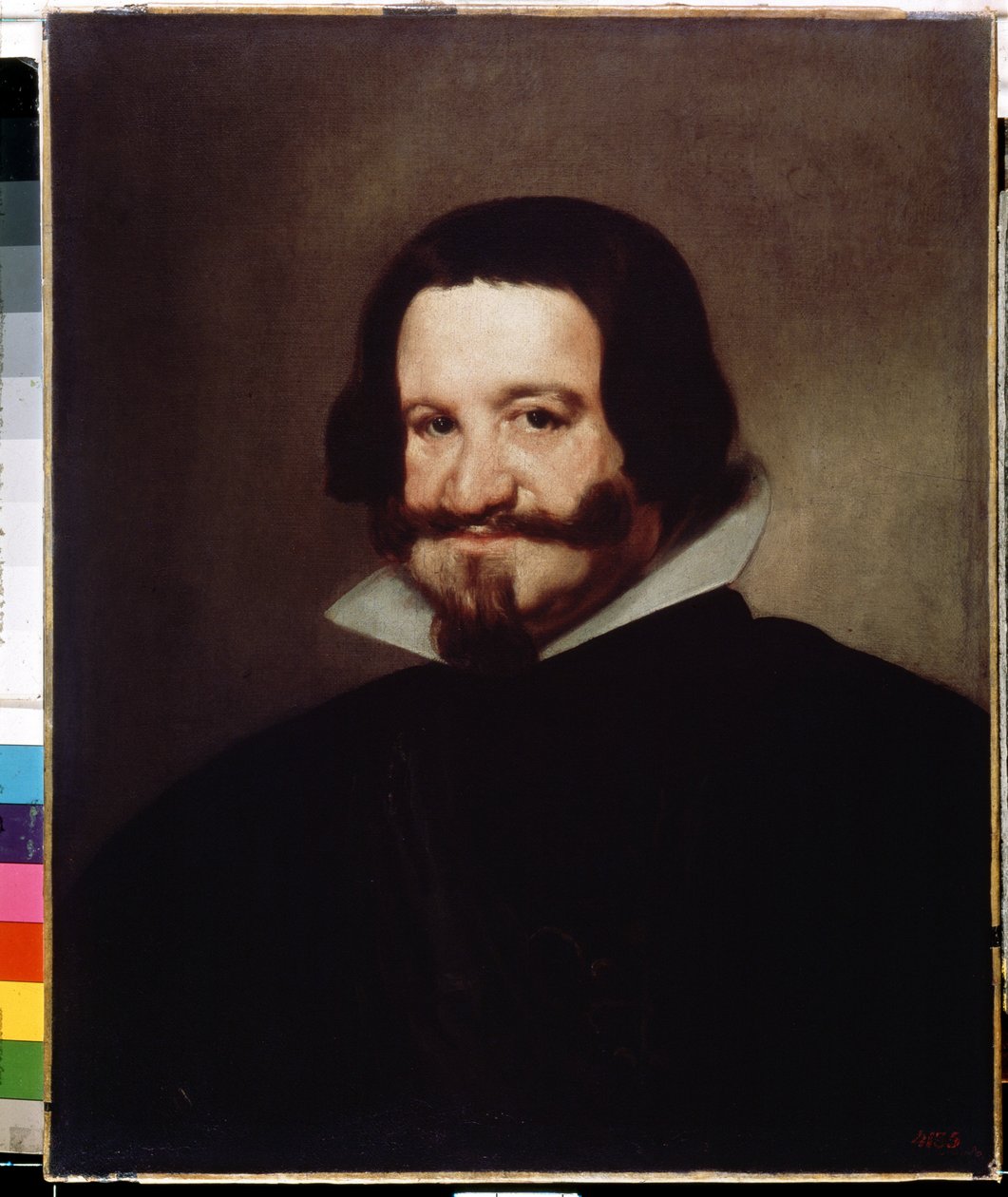 Porträtt av greve hertigen av Olivares. Gaspar de Guzman y Pimentel, greve av Olivares och hertig av Sanlucar la Mayor (1587-1645), spansk minister och kunglig favorit. Målning av Diego Velazquez (1599-1660). Olja på duk, 6 av Diego Velázquez