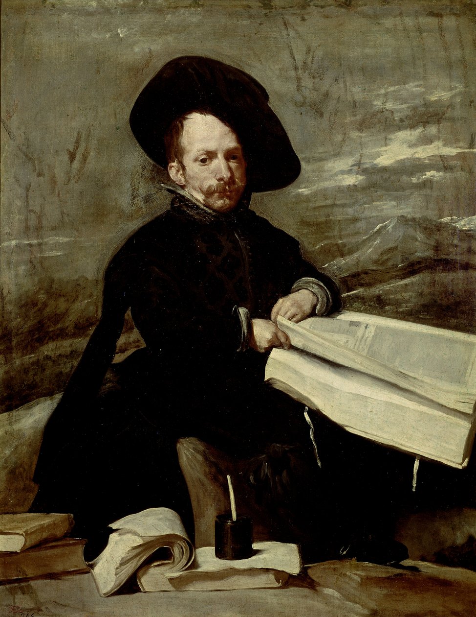 Porträtt av narren "El Primo" av Diego Rodriguez de Silva y Velazquez