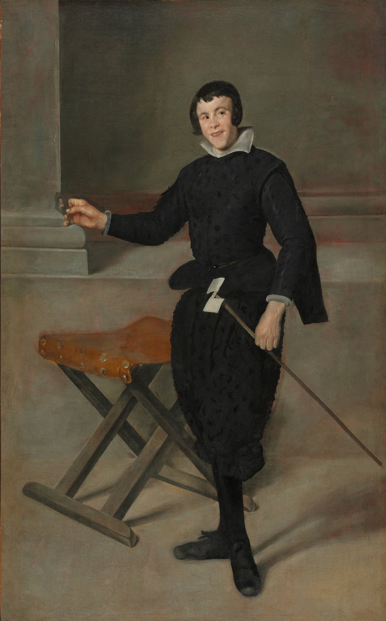 Porträtt av narren Calabazas, ca 1631-1632 av Diego Velázquez