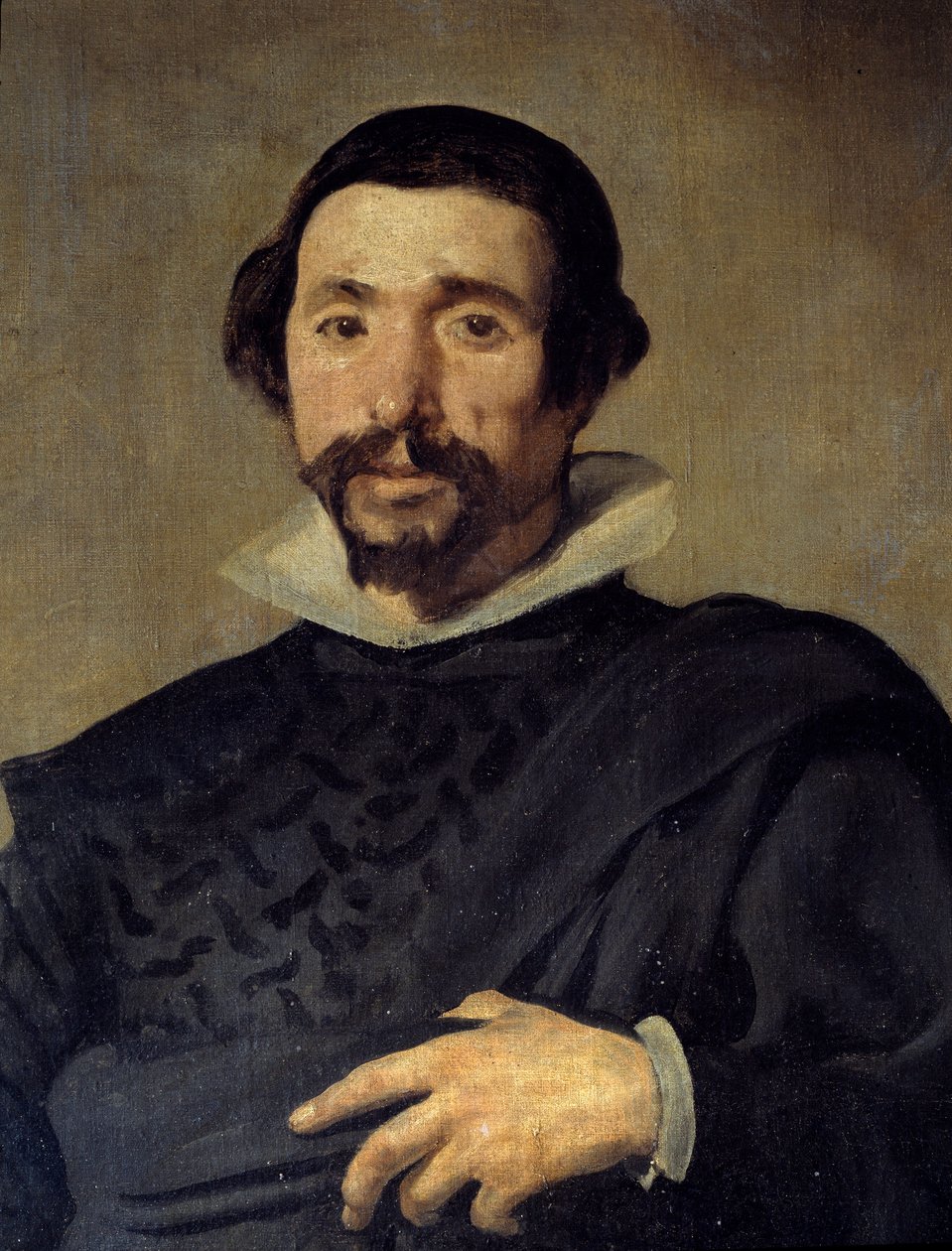 Porträtt av Pablo Jester av Valladolid. Detalj. Målning av Diego Rodriguez de Silva y Velasquez (1599-1660), cirka 1636-1637. Olja på duk. Mått: 2,09 X 1,23m. Madrid, Musee Du Prado av Diego Velázquez