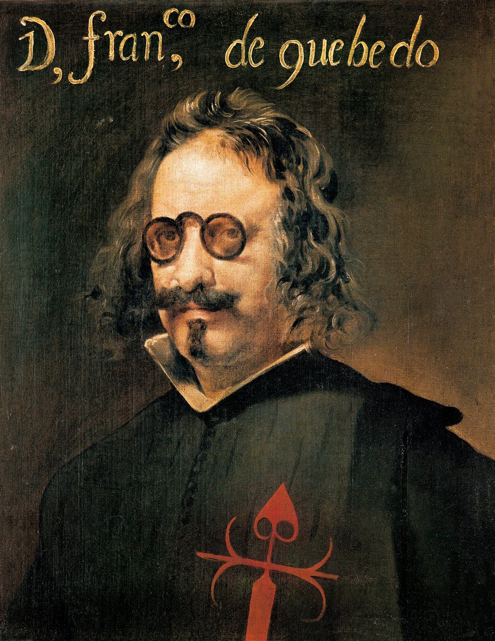 Porträtt av den spanske författaren Francisco De Quevedo (målning) av Diego Velázquez