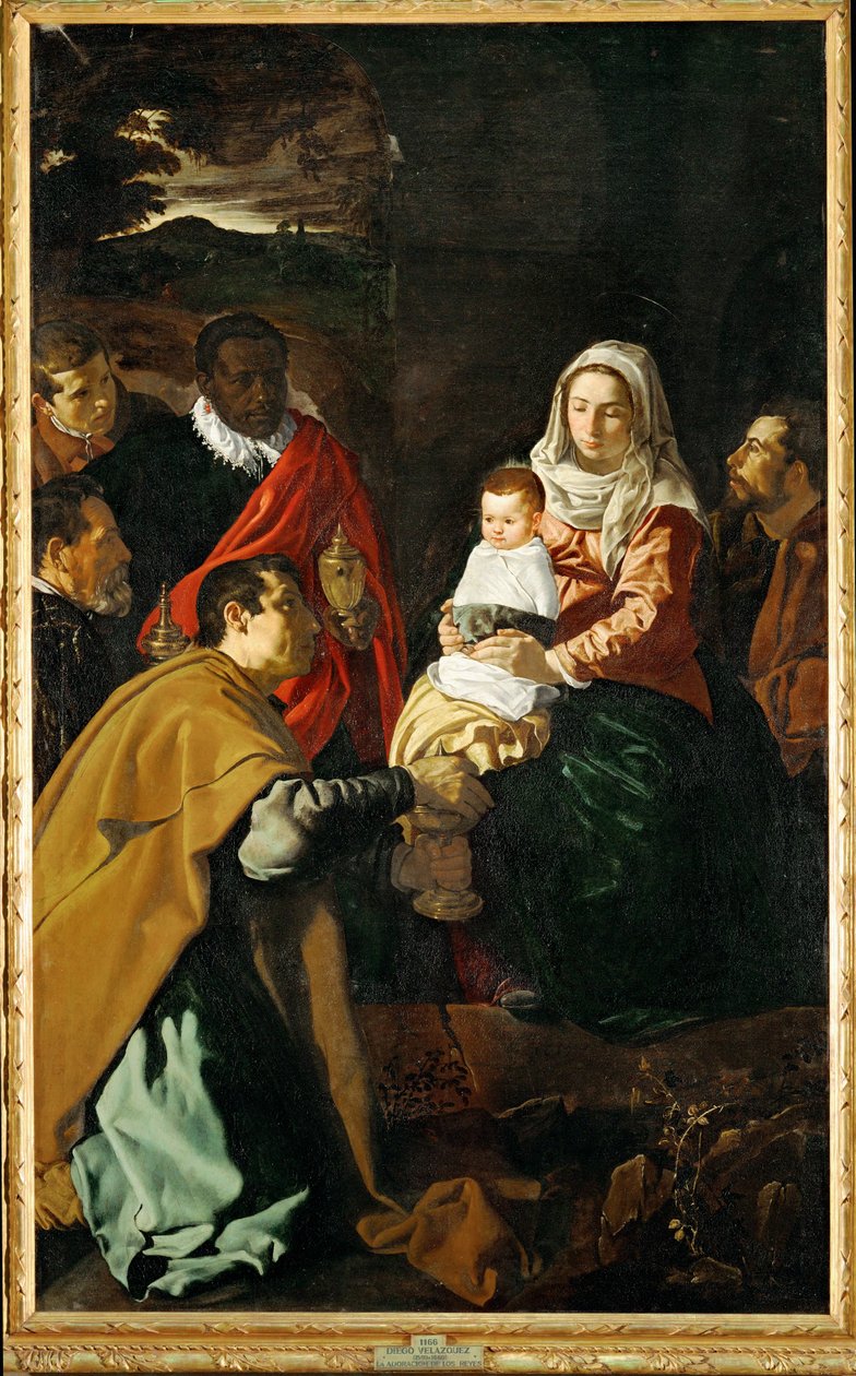 De vises tillbedjan ... (målning på duk) av Diego Rodriguez de Silva y Velazquez