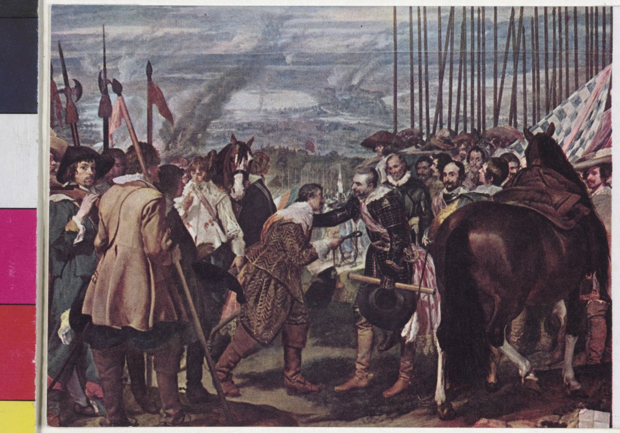 Övergivandet av Breda 1625 Diego Velazquez av Diego Rodriguez de Silva y Velazquez