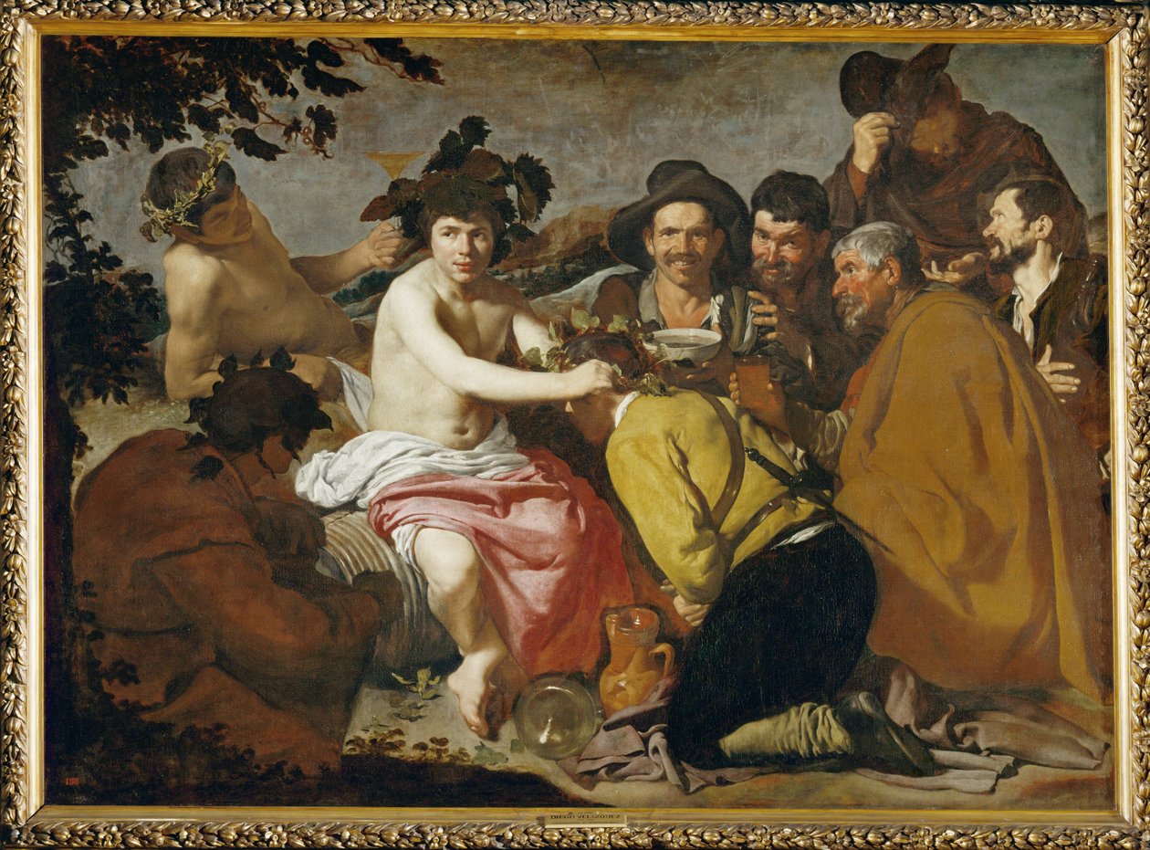Bacchus triumf ... (målning på duk) av Diego Rodriguez de Silva y Velazquez
