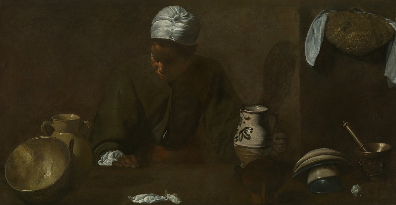 Kitchen Scene, 161820. av Diego Velasquez